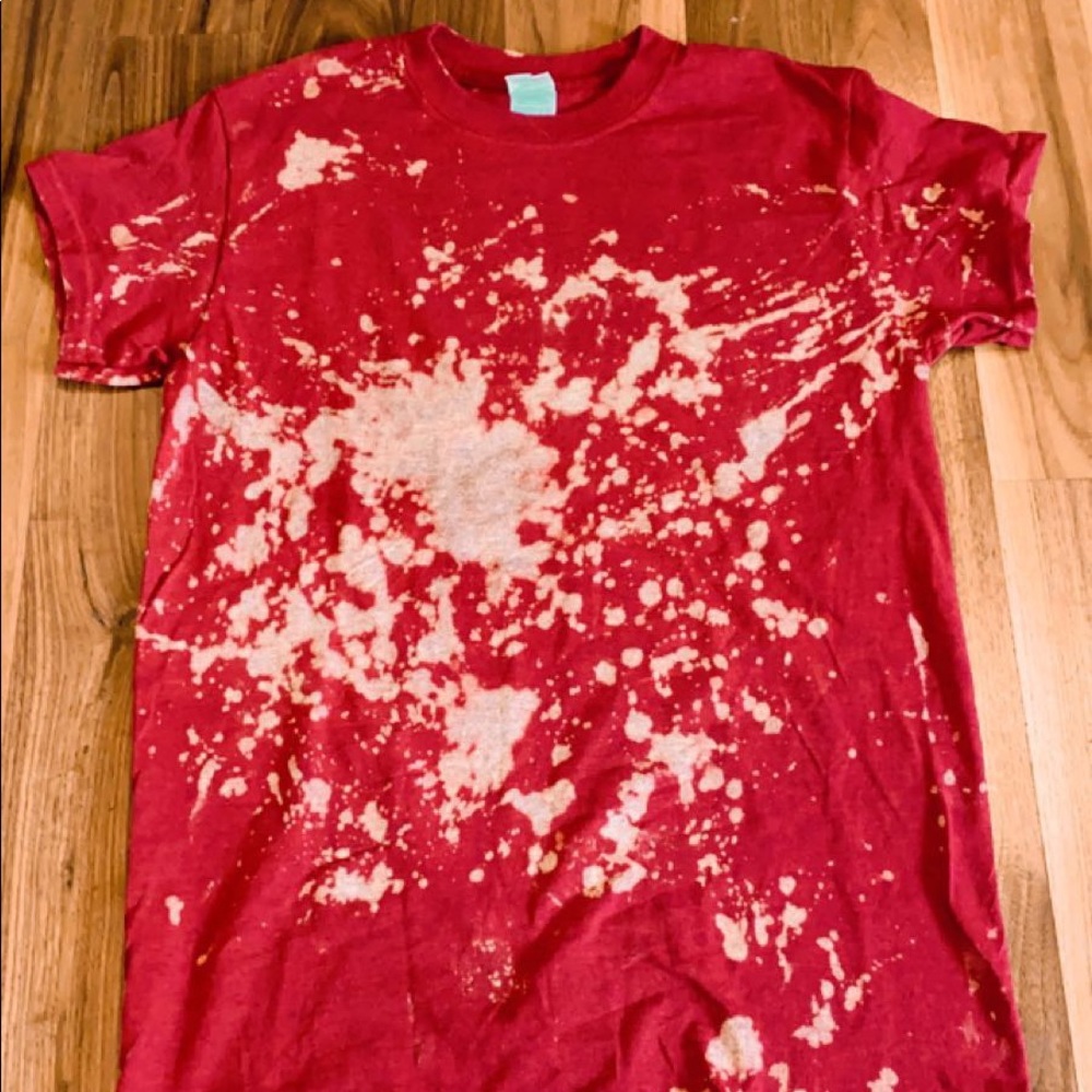 Red Bleached Shirt - Picture 2 of 2